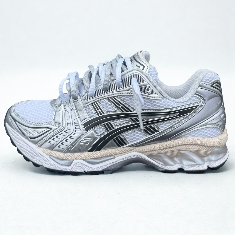 🤍GEL-KAYANO 14 – White / Graphite Grey